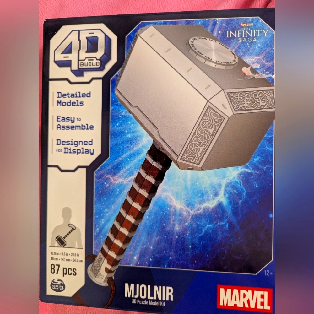 Thor Hammer 3D Puzzle Model Kit with Stand